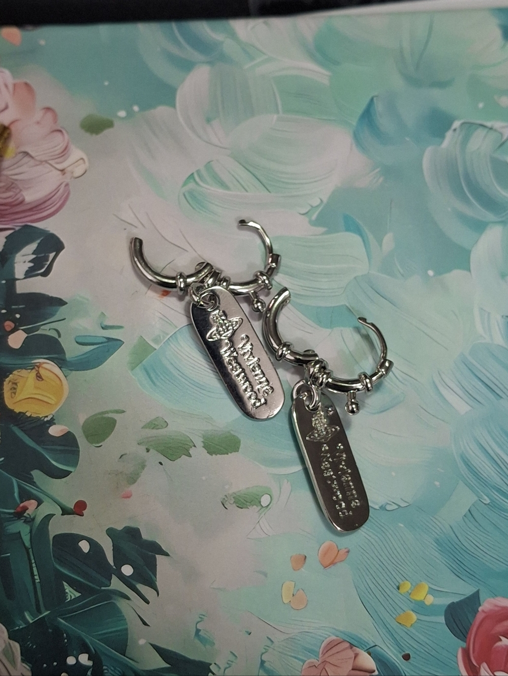 Vivienne Westwood Huggie Charm Earrings - Picture 7 of 9